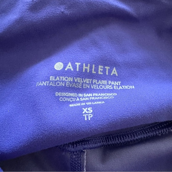 Athleta Elation Velvet‎ Flare Pants Size XS - Picture 6 of 10